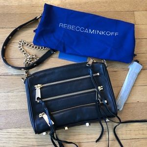 Rebecca Minkoff Black Leather Crossbody Bag